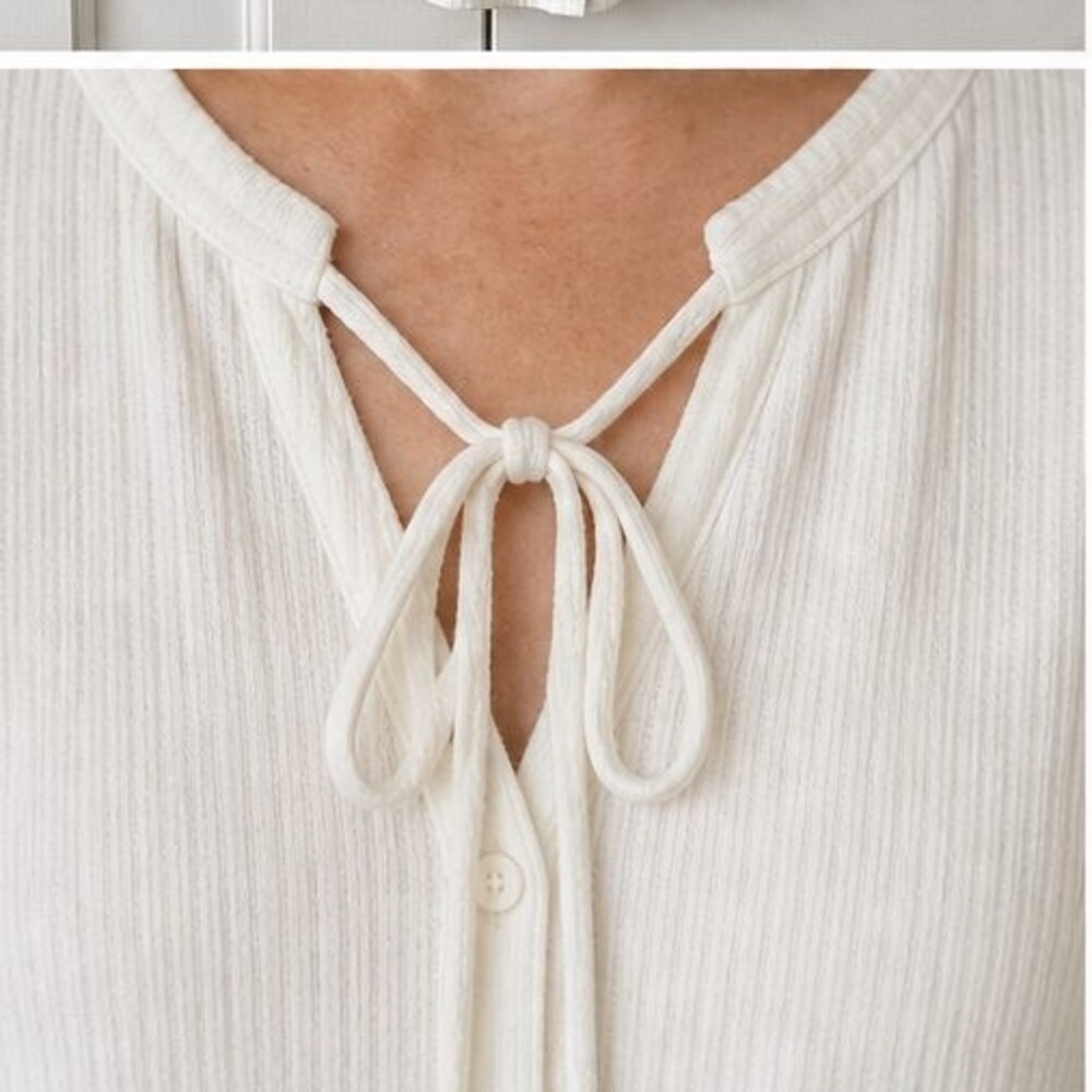 Ivory Wrap Blouse - Picture 4 of 6